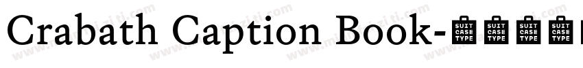 Crabath Caption Book字体转换